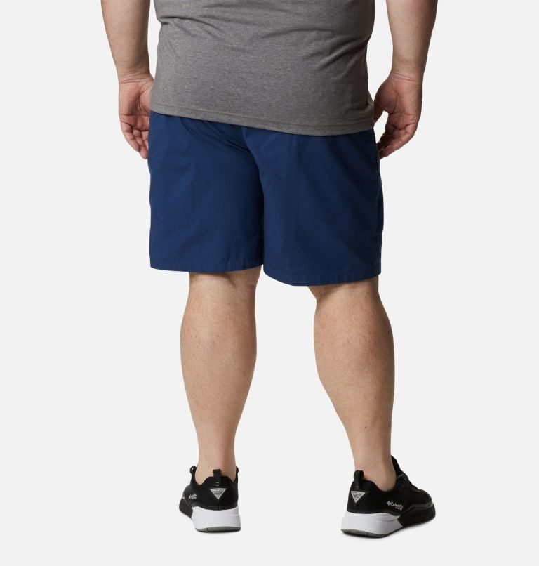 Men's Columbia Half Moon III Shorts Navy | Plus Size CA-MA350